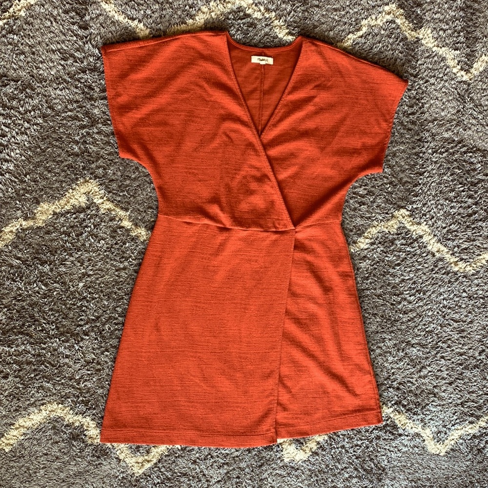 Madewell short sleeve wrap dress